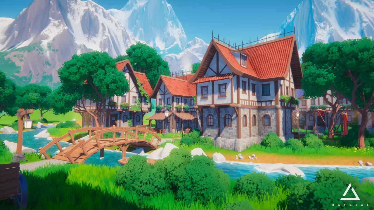 SUNTAIL - Stylized Fantasy Village📱 - изображение 4